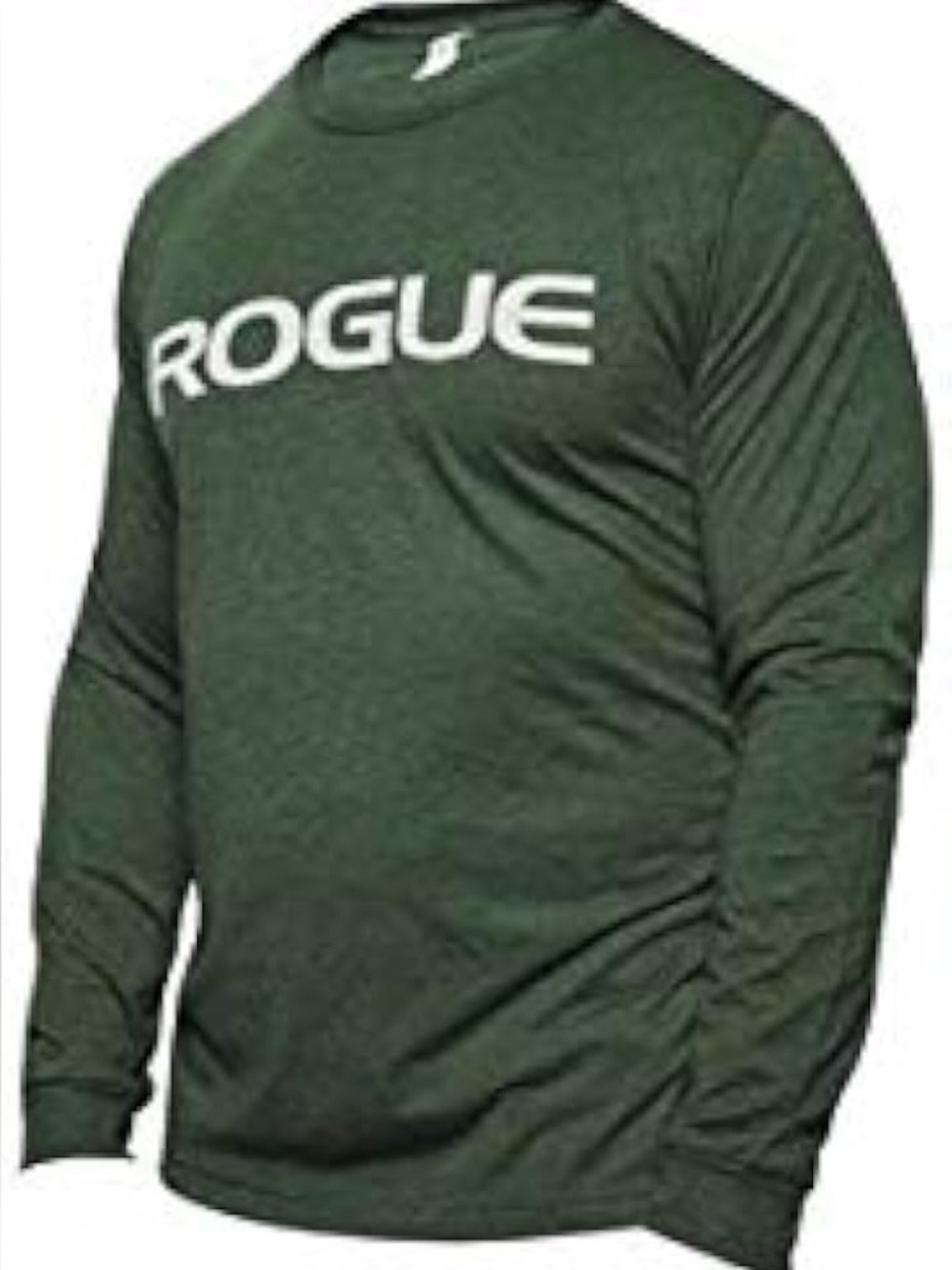 Rogue Men's Long Sleeve Shirt in Green with White Logo